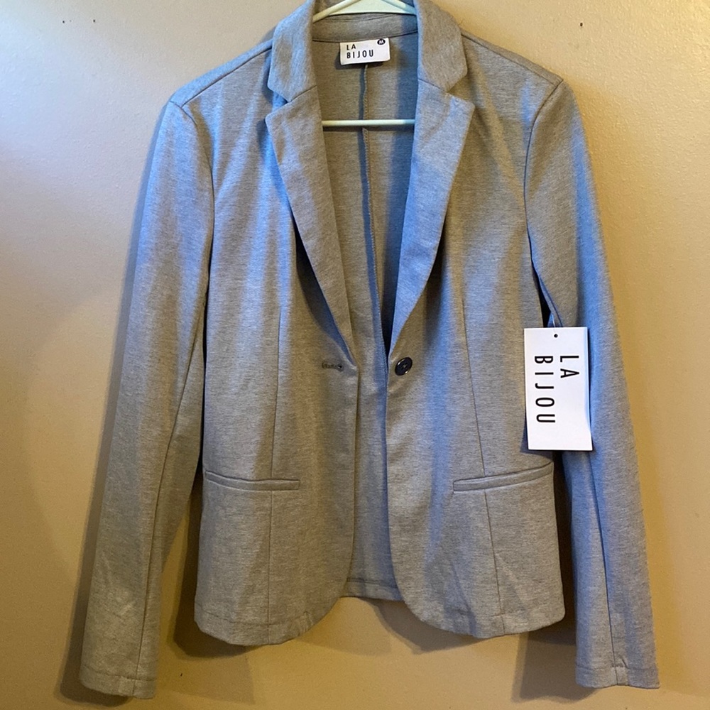 Striped pattern blazer